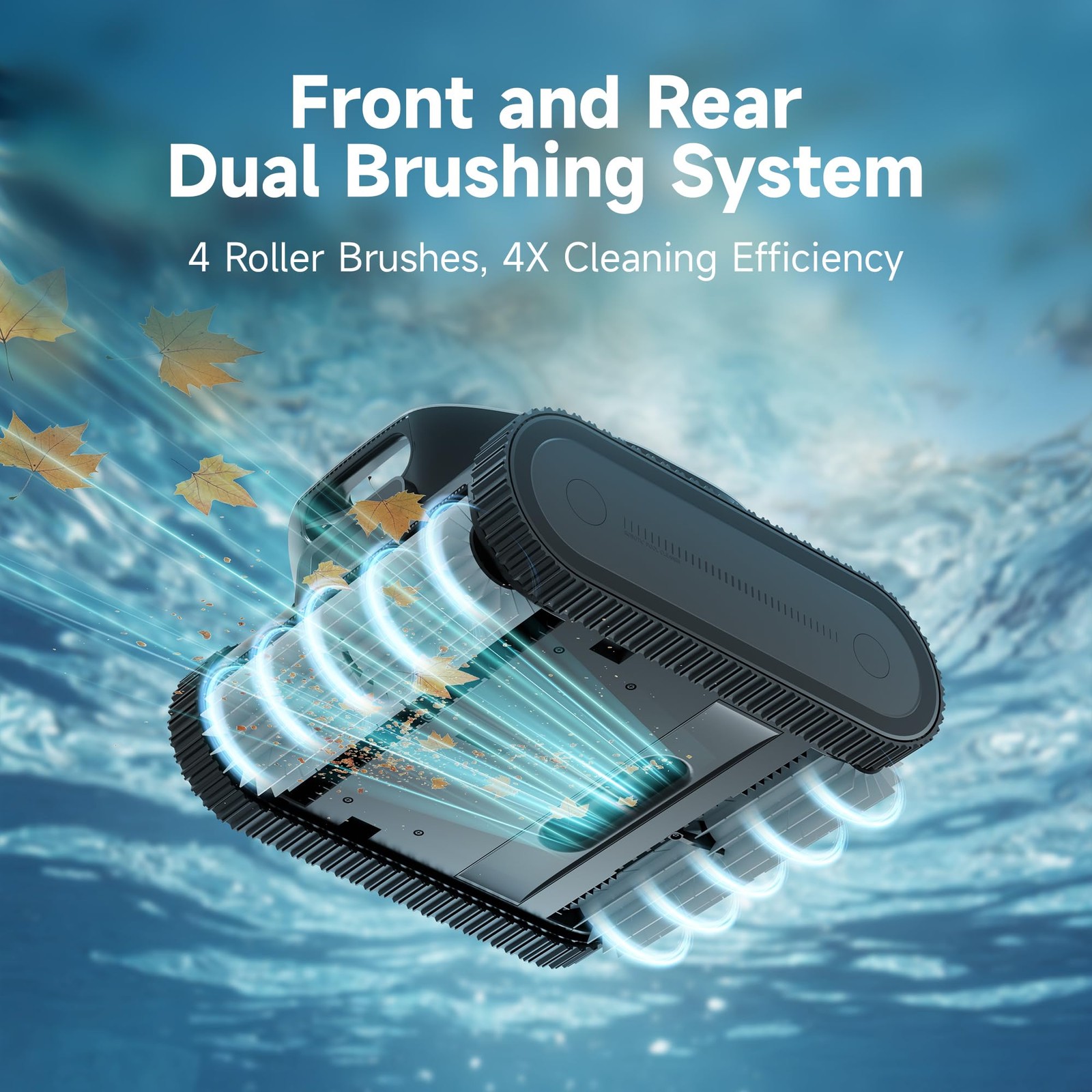 DREAME Z1 PRO Robotic Pool Cleaner, 8000 GPH Strong Suction, 180-300 Gray