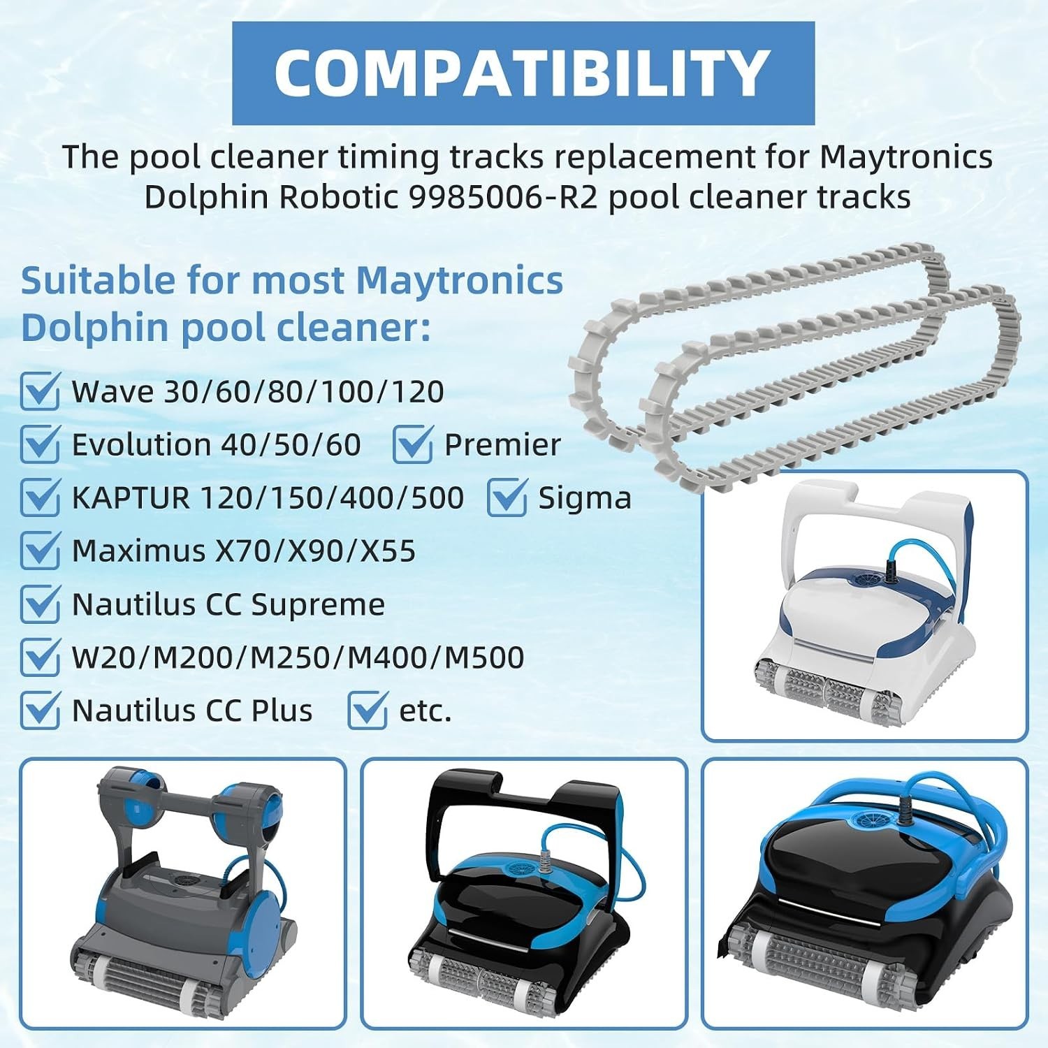 Improve Dolphin Pool Cleaner Efficiency with New Tracks