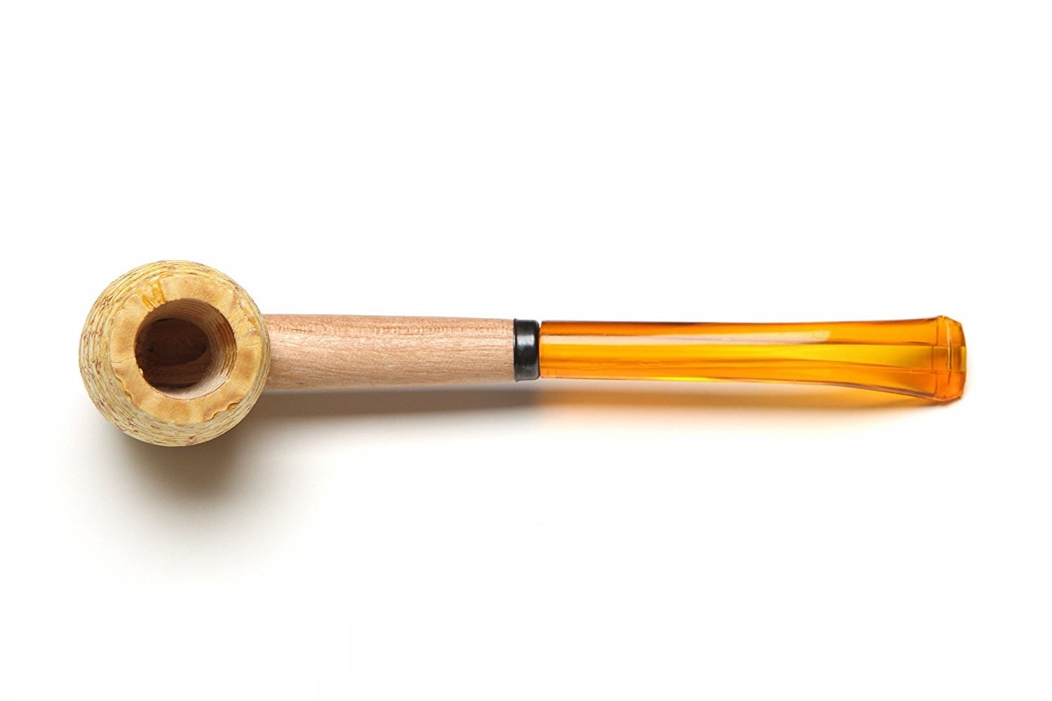 Missouri Meerschaum Mizzou Corncob Tobacco Pipe 1 Count (Pack of 1), yellow