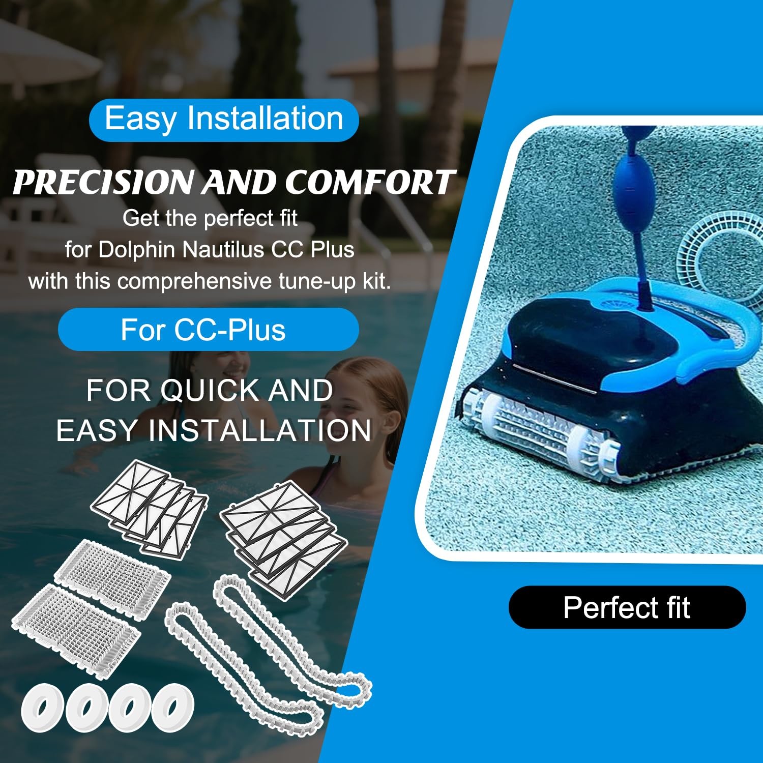 Tune Up Rebuild Kit for Maytronics Dolphin Nautilus CC Plus Robotic Pool Cleaner