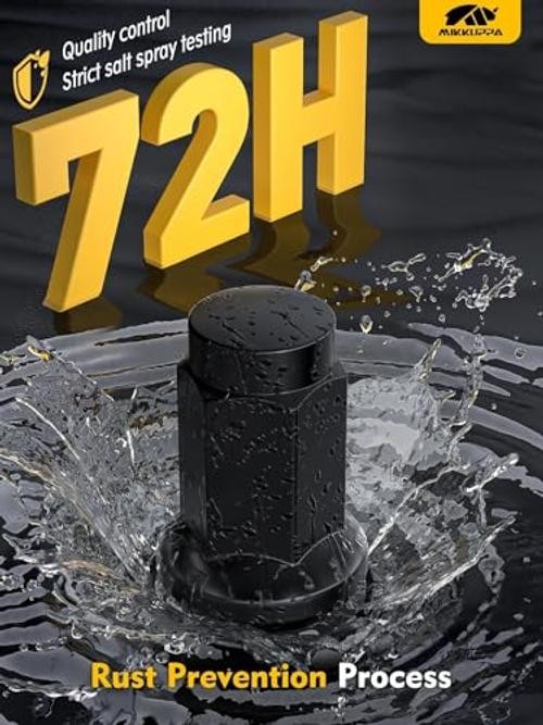 ATV Wheel Lug Nuts – Replacement for Polaris Ranger 700 3/8&Prime;-24 Black 16 PCS