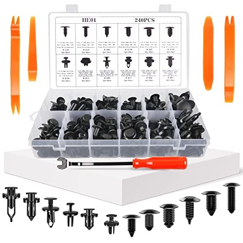 Car Clips Replacement for Toyota Honda Ford GM Chrysler 245 PCS Fender Clips