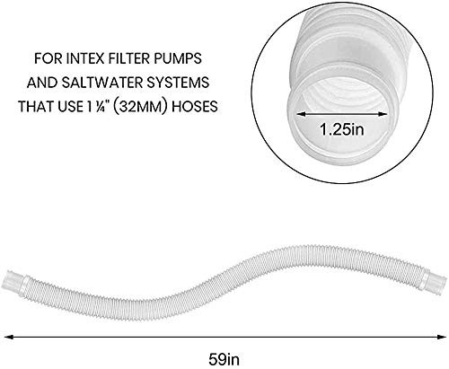 Swimming Pool Replacement 59 inches long with 1.25 diameter, White