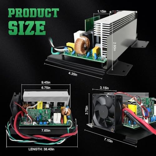 RV WF-8955-MBA 55 Amp Converter – wf-8955an Power Converter Assembly Black
