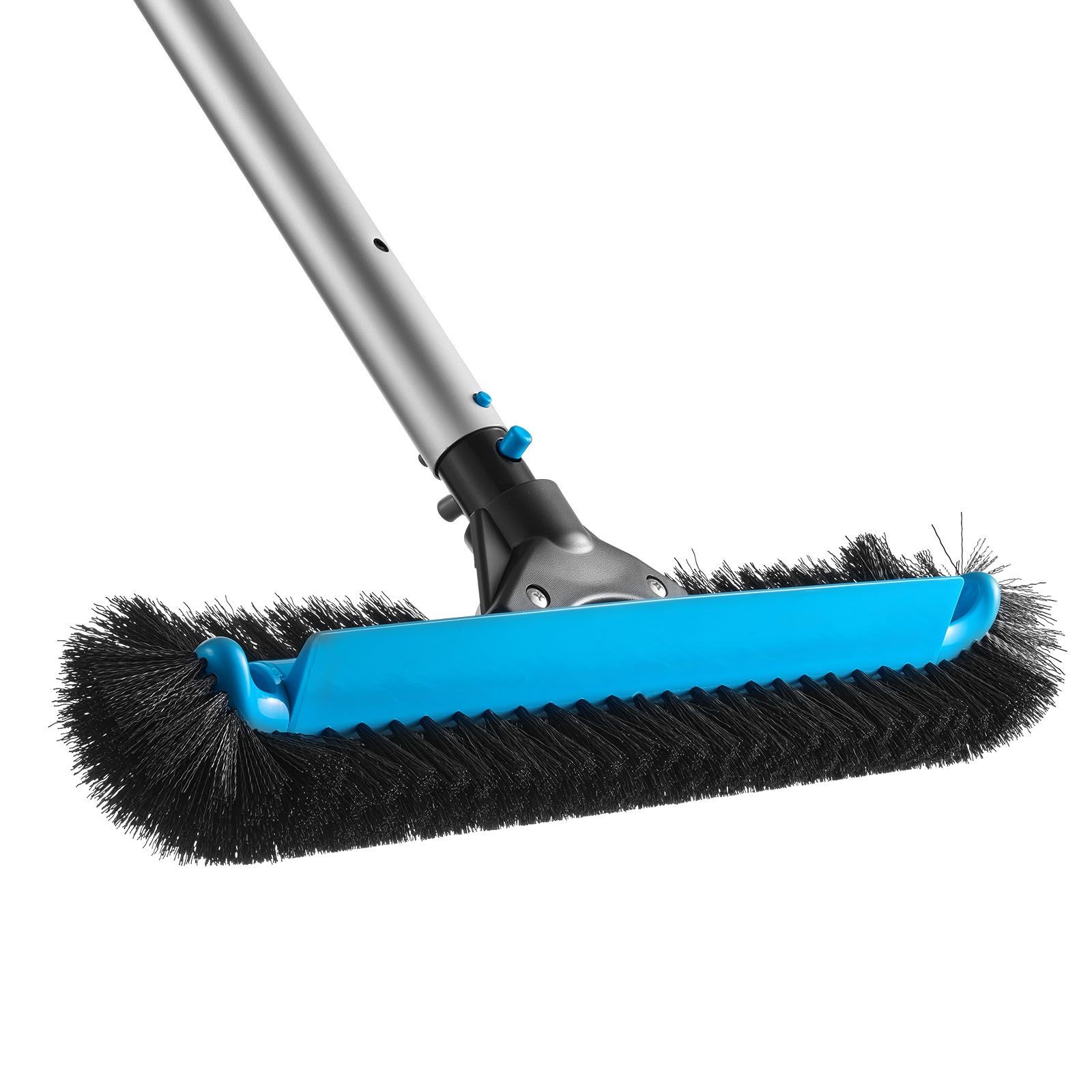 Pool Brush Head, 20 Inch Scrub Brushes with Nylon Bristles and Aluminum Pole Con