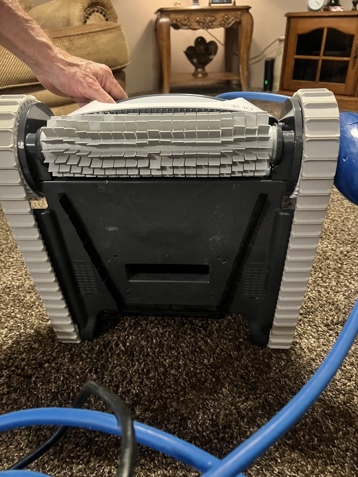 Dolphin E10 Automatic Robotic Pool Vacuum Cleaner, Active Scrubber Brush,