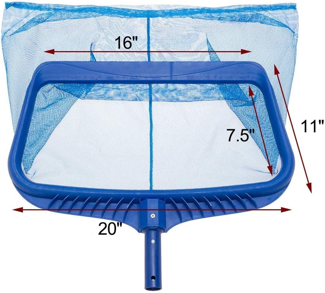 Upgraded Pool Skimmer Net with Reinforced Frame