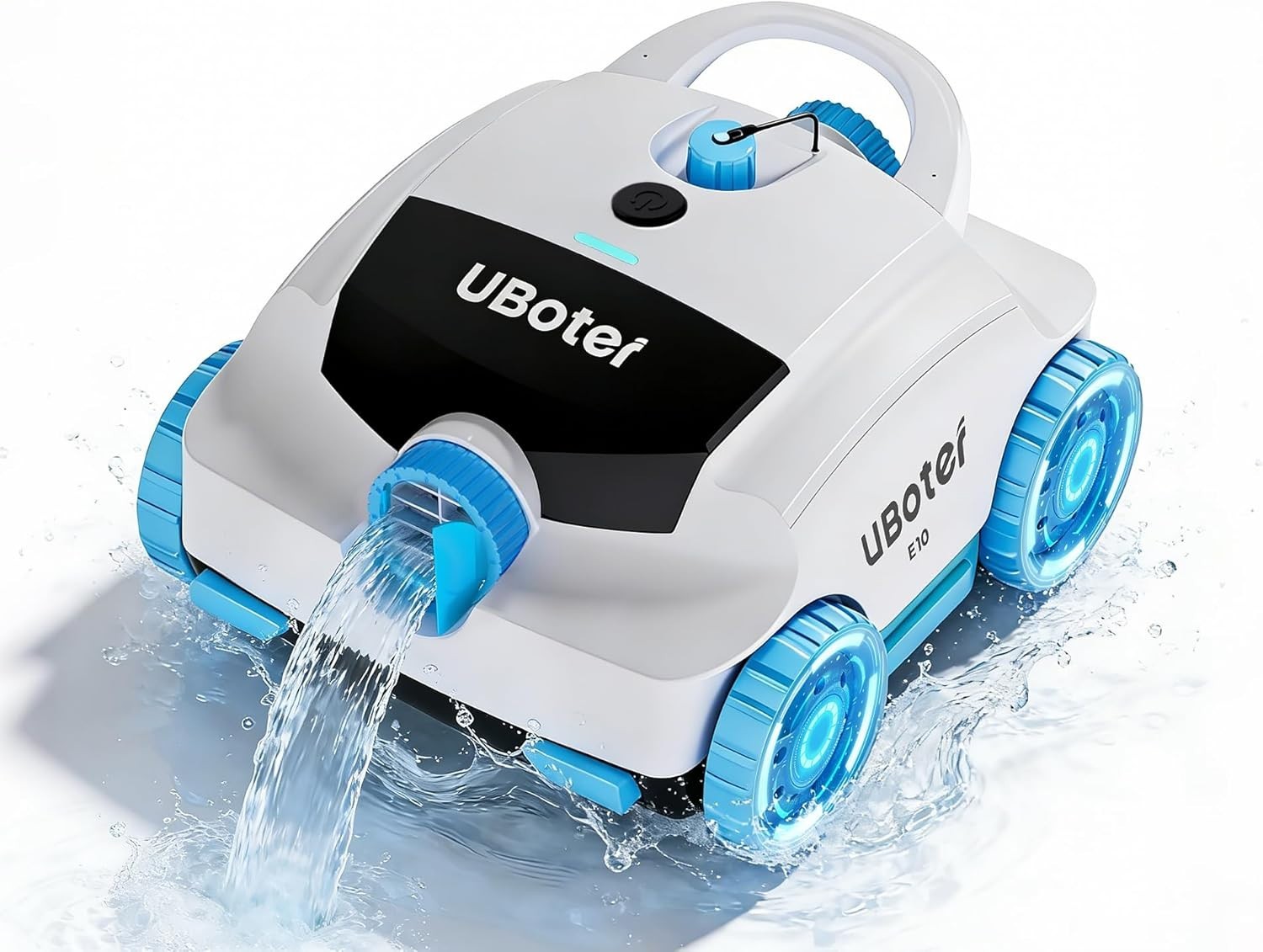 Cordless Pool Vacuum Robot Cleaner Dual Filter Edge Corner 120Min Blue