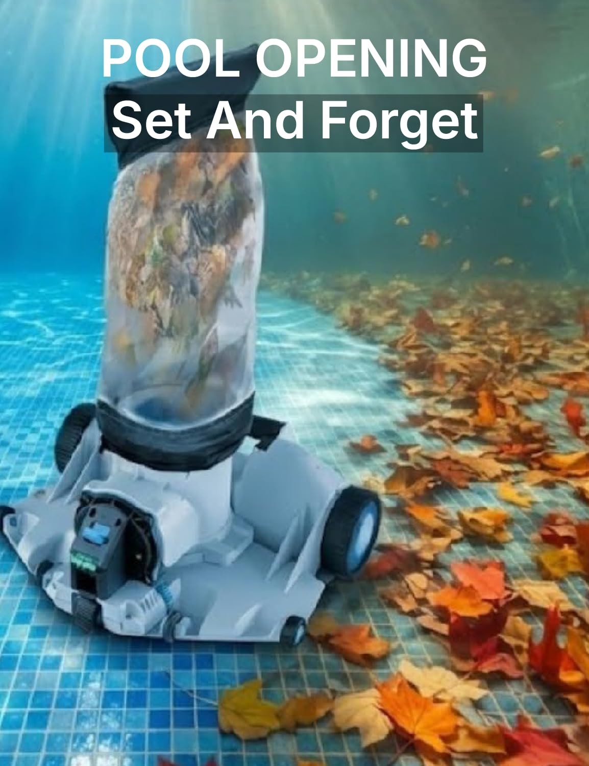 Automatic Leaf Robotic Pool Vacuum Cleaner Heavy‑Duty Pool Opening Heavy Debr…