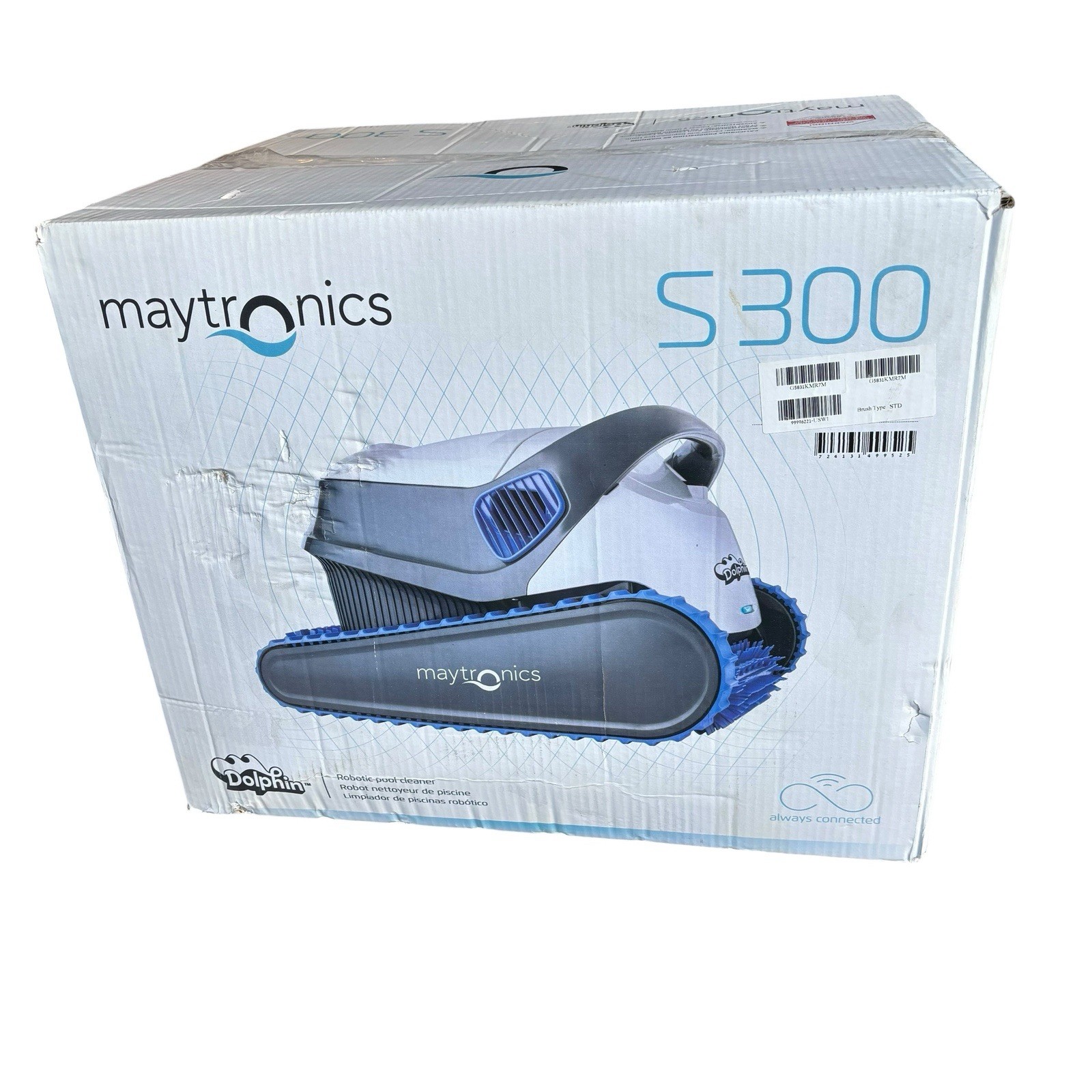Brand New Maytronics Dolphin S300 Robotic Pool Cleaner w/ Caddy & Wi-Fi
