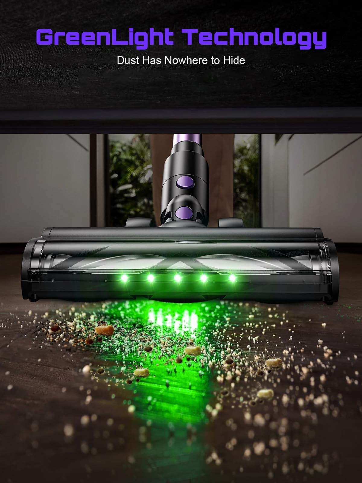 Cordless Vacuum Cleaner, 10 in 1 Stick Vacuum with Powerful Suction, Hose, Gr…