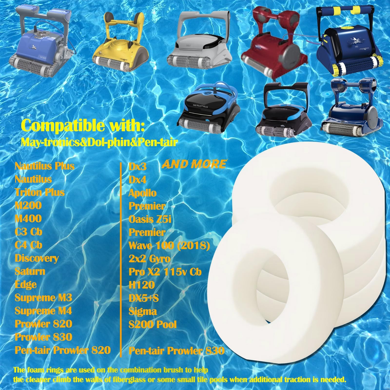 Climbing Ring R4 Replacement For Pool Cleaner M200 M400 M500 DX3 DX4 DX6 Parts