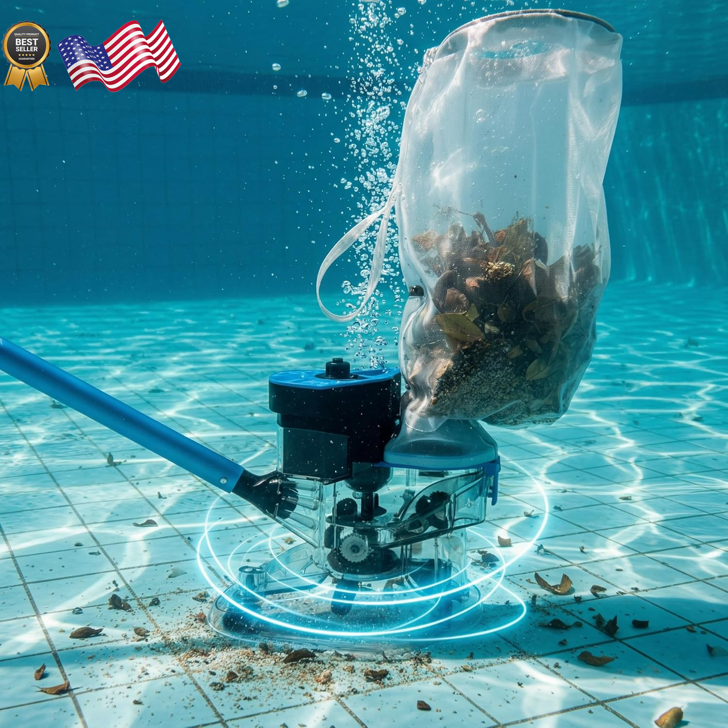 55 High-Power Cordless Pool Vacuum Cleaner for Inground & Above Ground Pools