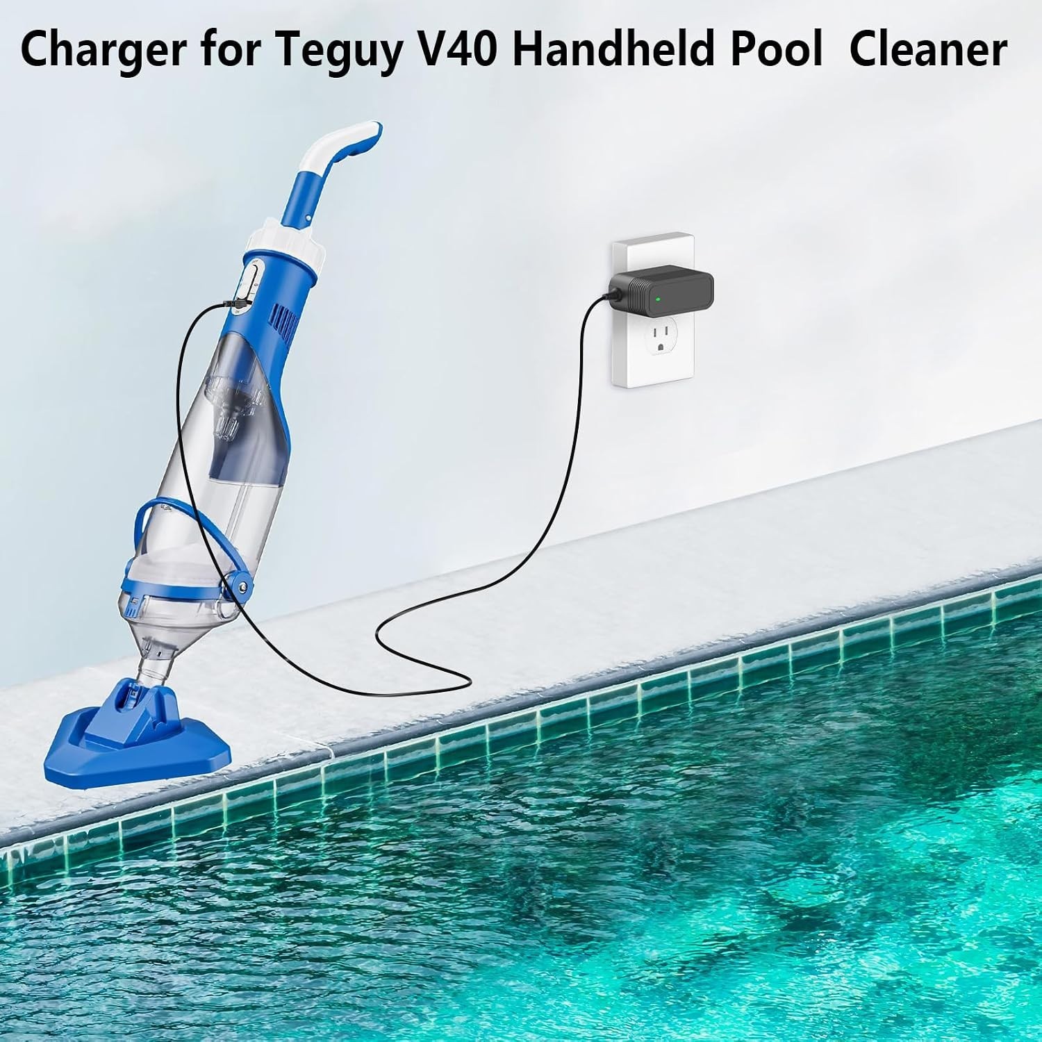 21.5V Fast Charger for Teguy V40 Handheld Pool Vacuum