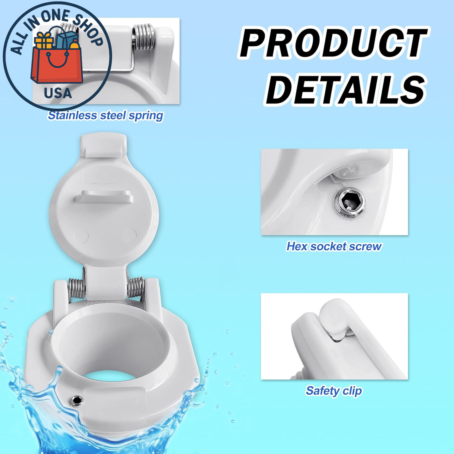 W400BWHP Free Rotating Vacuum Lock for Hayward Navigator Pool Cleaners