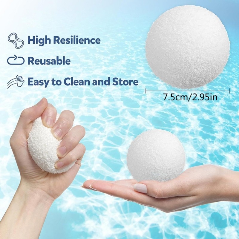 Delicate Hot Tub Scum Sponge Balls Easy to Use Sponge Sphere Filter Boosters