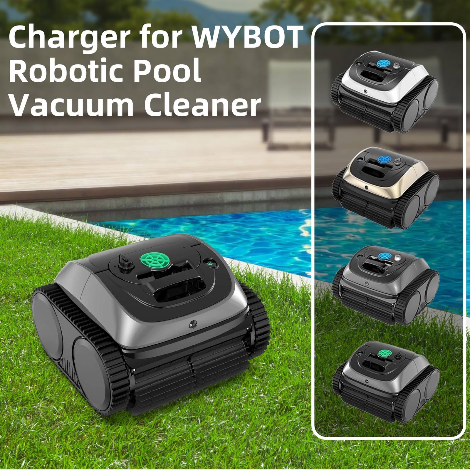 Charger for WYBOT Robotic Pool Vacuum Cleaner, Power Cord Compatible with…