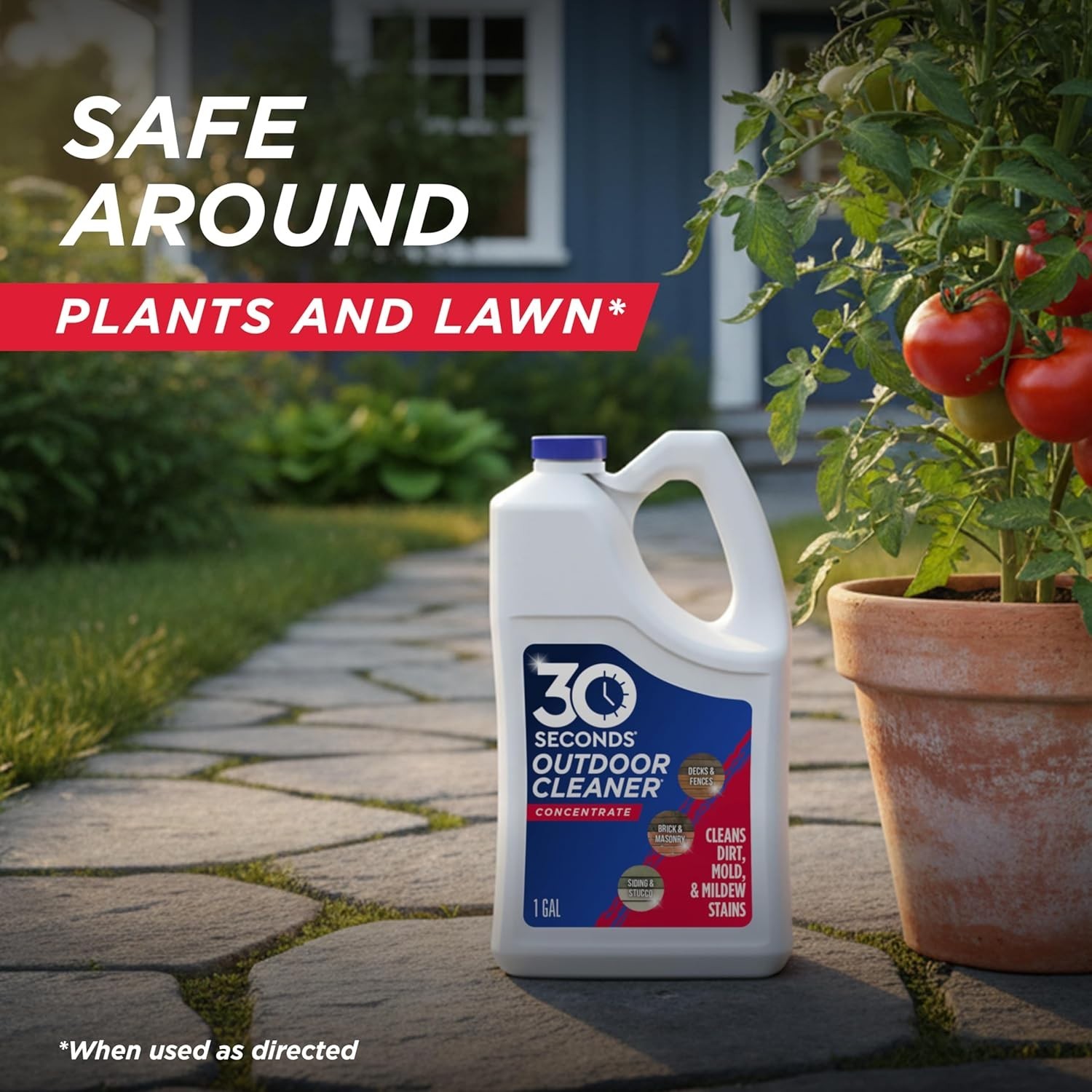 1 Gallon Outdoor Cleaner – Powerful Mold, Mildew & Stain Remover Concentrate