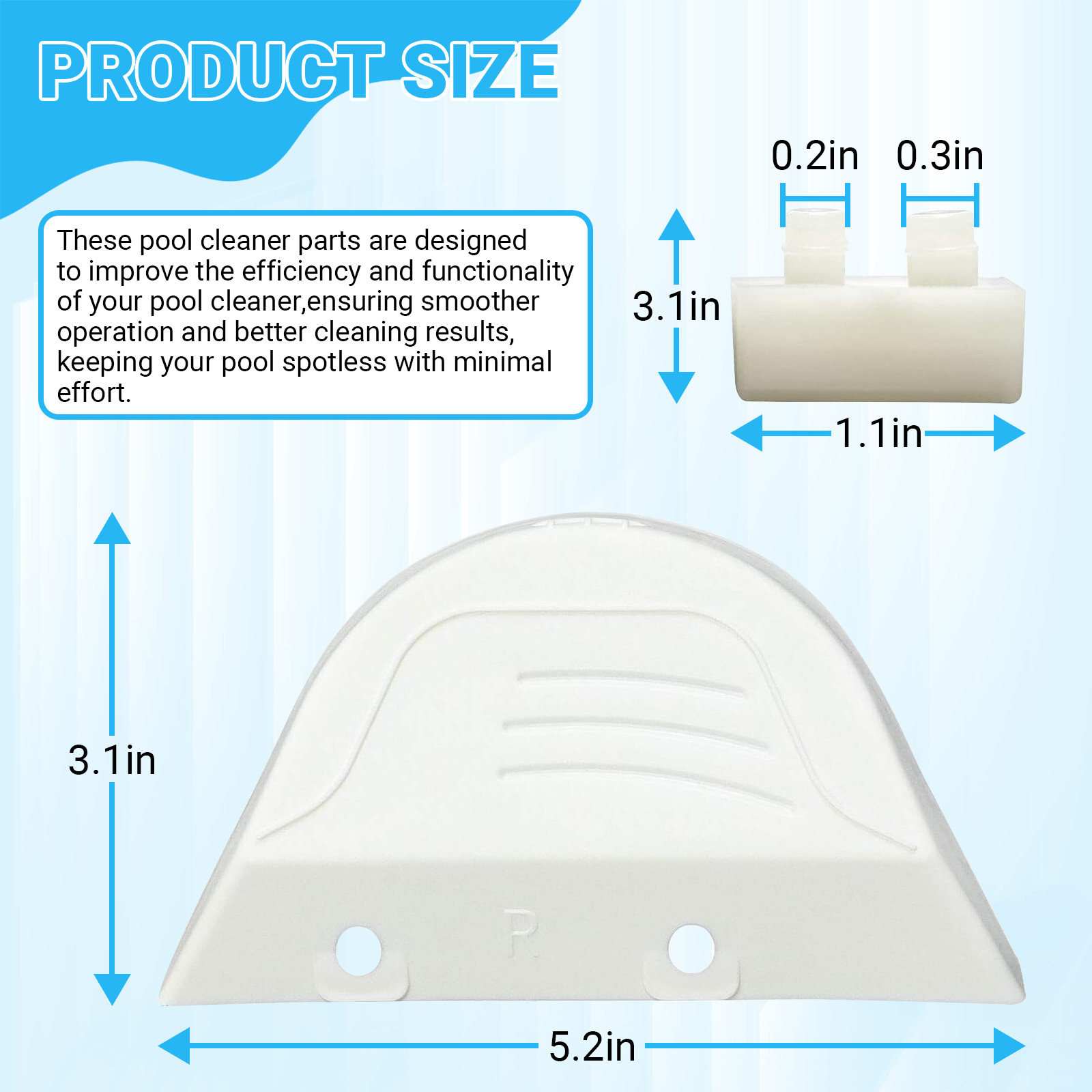 Beaquicy AXV414604WHP Pool Cleaner Replacement for Pool Vac XL/Pro Suction Side