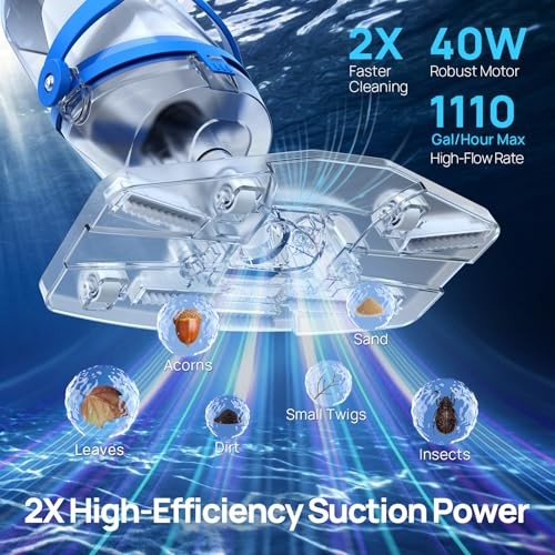 Rechargeable Pool Vac Cordless 1110 GPH