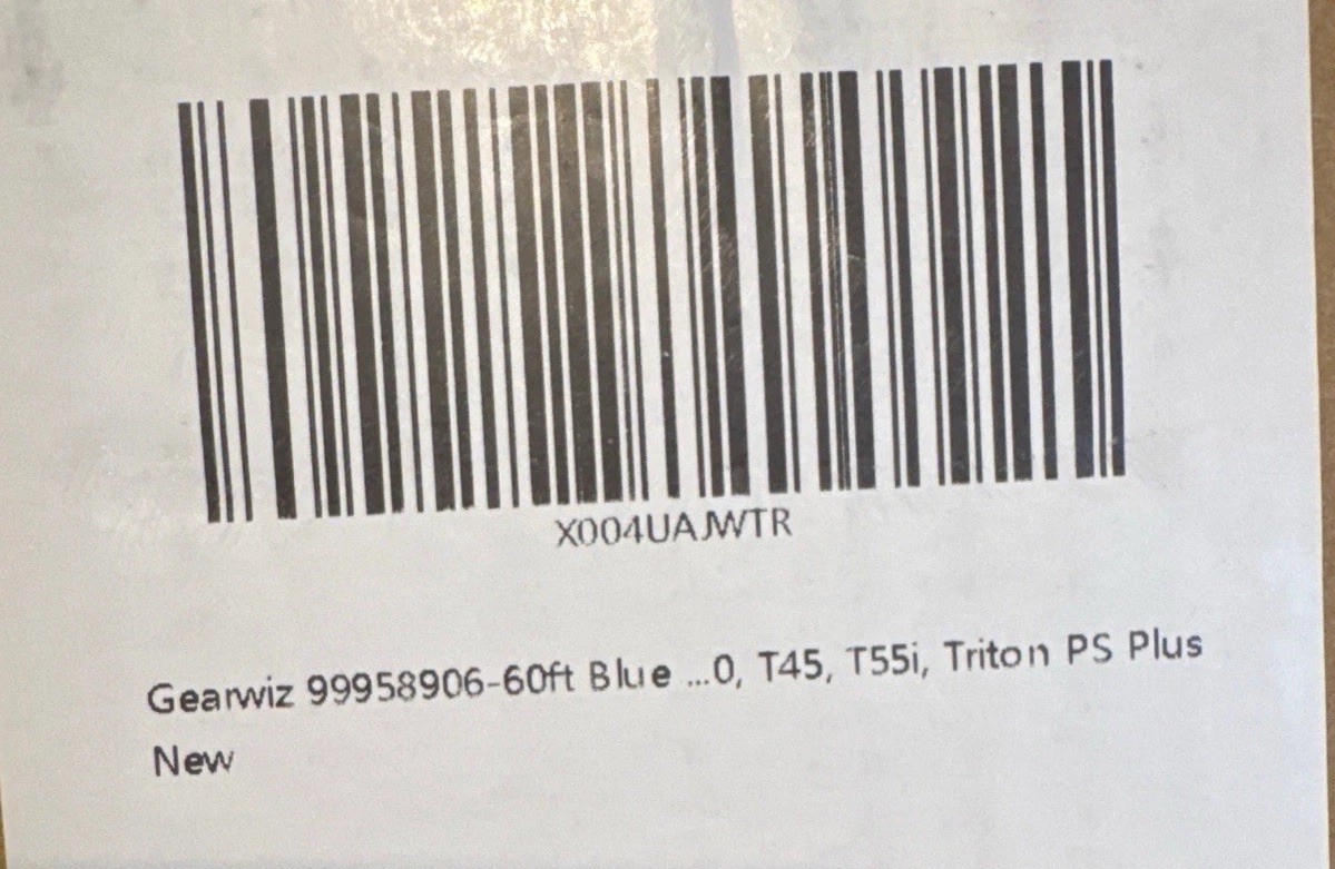 GearWhiz 60’ Blue 3 Wire Swivel Cable For Dolphin Triton Ps Plus T 45 -99958906