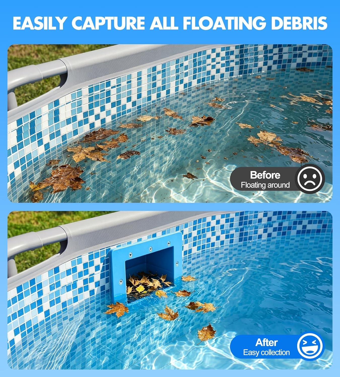 Standard Pool Wall Skimmer for above Ground Pools, Heavy Duty ABS through Wall P