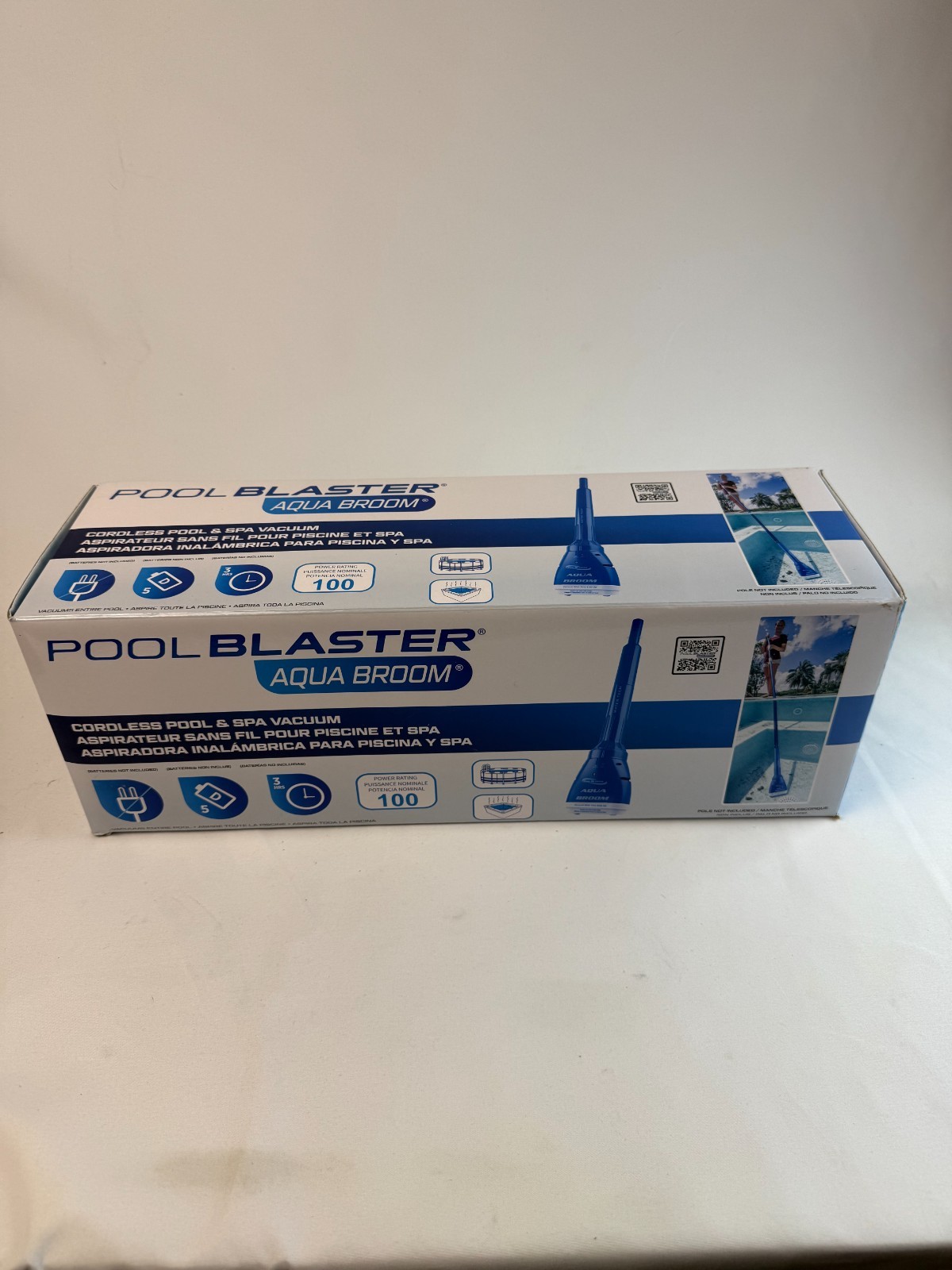 Water Tech Pool Blaster Aqua Broom Handheld Battery Operated Spa & Pool Vacuum