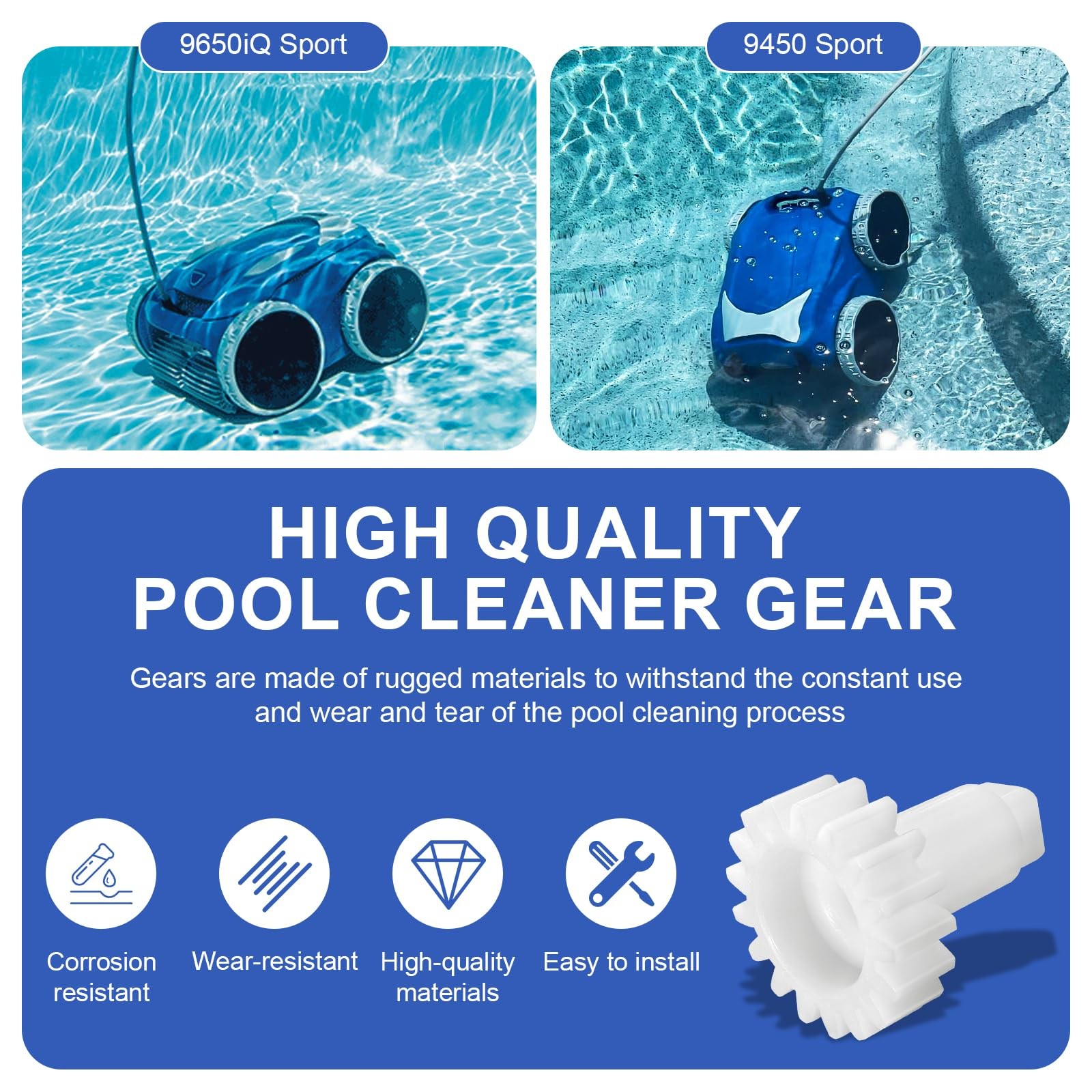R0639000 Gear with Zodiac Polaris VRX iQ 9450 9550 9300 9350 9400 9650iQ Pool…