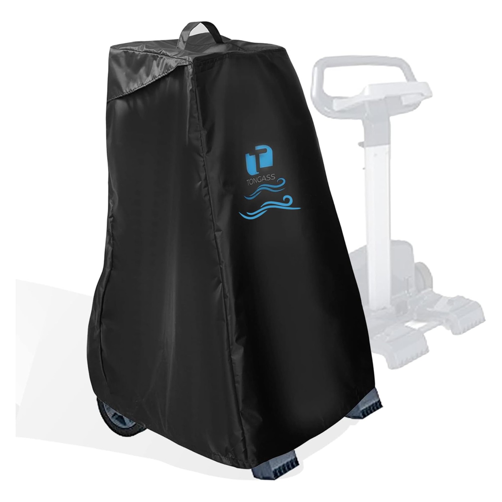 TonGass Swimming Pool Cleaner Cover 2&rsquo;2&Prime; x 1&rsquo;10 » (Rectangular), Black