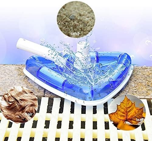 11&Prime; Weighted Pool Vacuum Head, Pool Cleaners Vacuum Head with Nylon Side Bristle