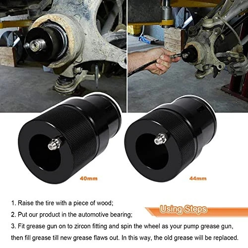 40mm & 44mm Front Rear Wheel Bearing Greaser Greasing Tool Kit for Polaris