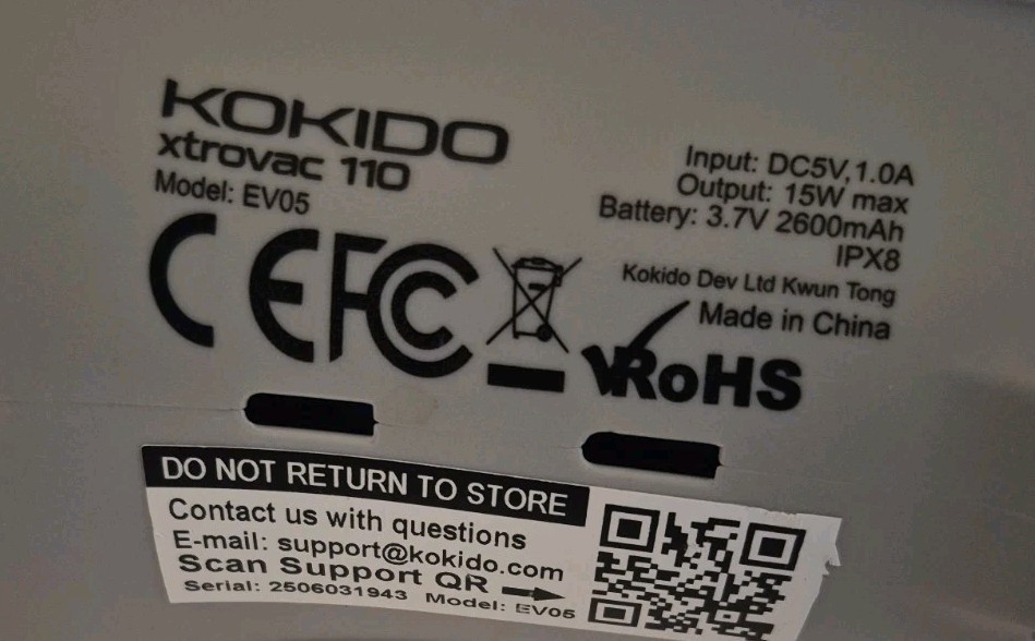 KOKIDO POOL VACCUM xtrovac 110 Model EV05 New But Untested Make Offer