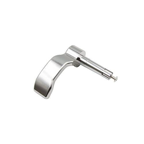 Thumb Throttle Lever Non-Slip Aluminum Replacement Compatible with Silver