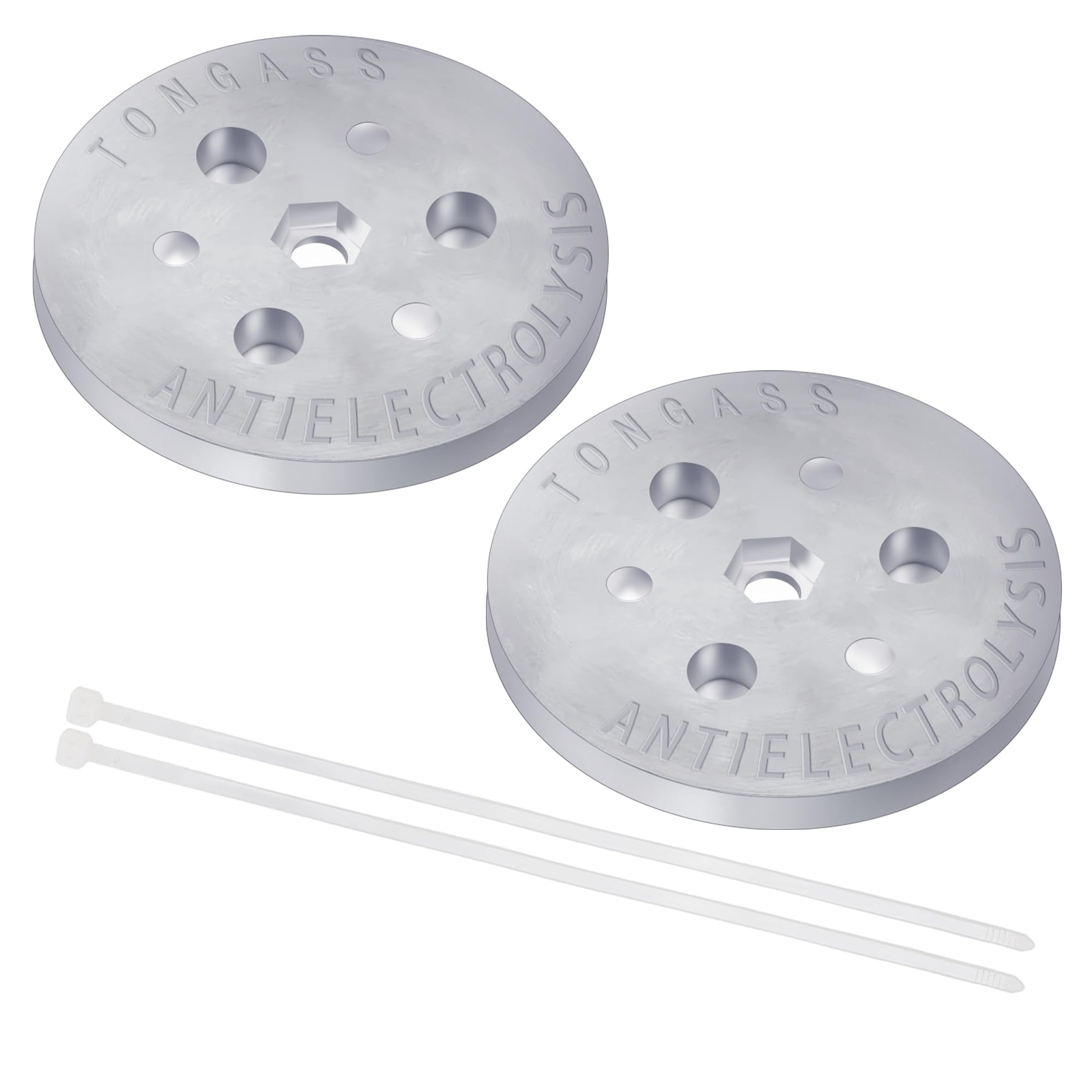 2-Pack Zinc Anode Weight – Anti-Electrolysis Sacrificial Anode – Galvanic Ano…