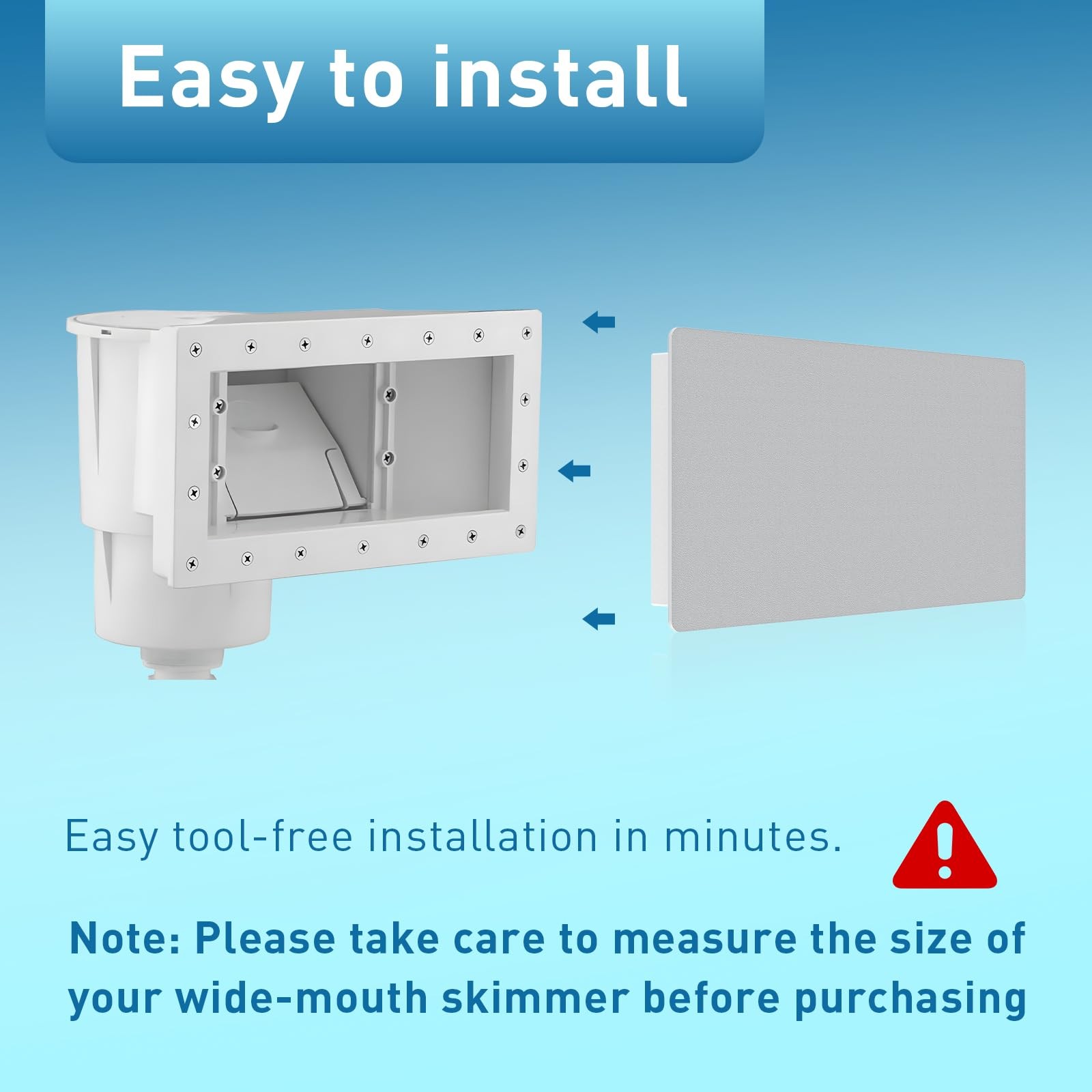 Above Ground Swimming Pool Wide Mouth Skimmer Plug Fits for Hayward SP1091WM,…