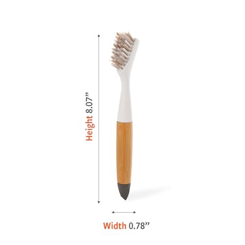 The Every-Crevice Detail Brush, Deep Cleaning Brush for Crevices, 2 Pack White