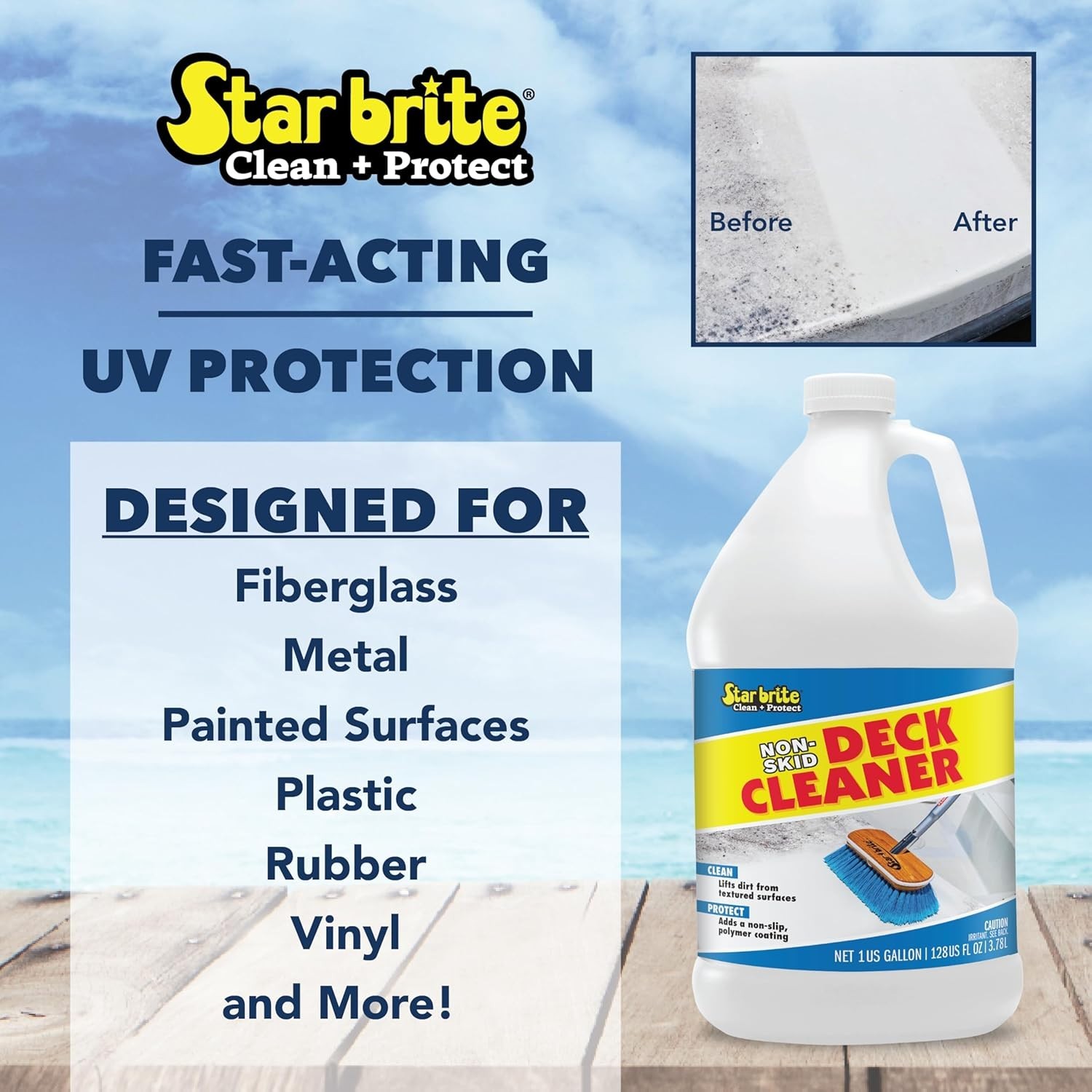 Ultimate Cleaner and Protectant 1 Gallon for Boat Decks and Composite Surfaces