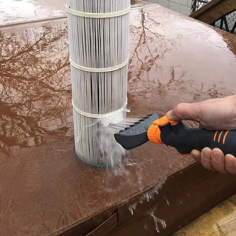 Pool Cleaning Brush Handheld Swimming Pool Filter Cleaner Tool for Everyday Use
