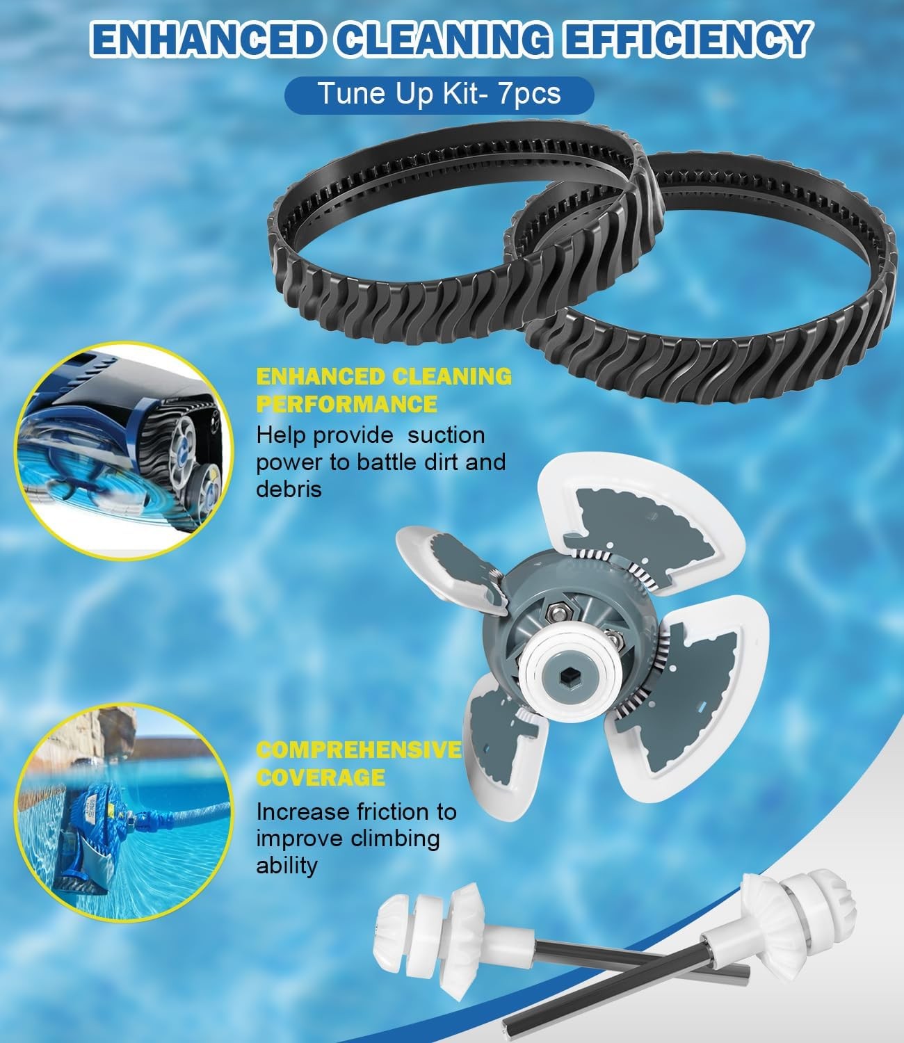 Tune Up Kit for Zodiac Baracuda MX6, MX6 Elite, MX8, MX8 Elite Pool Cleaner