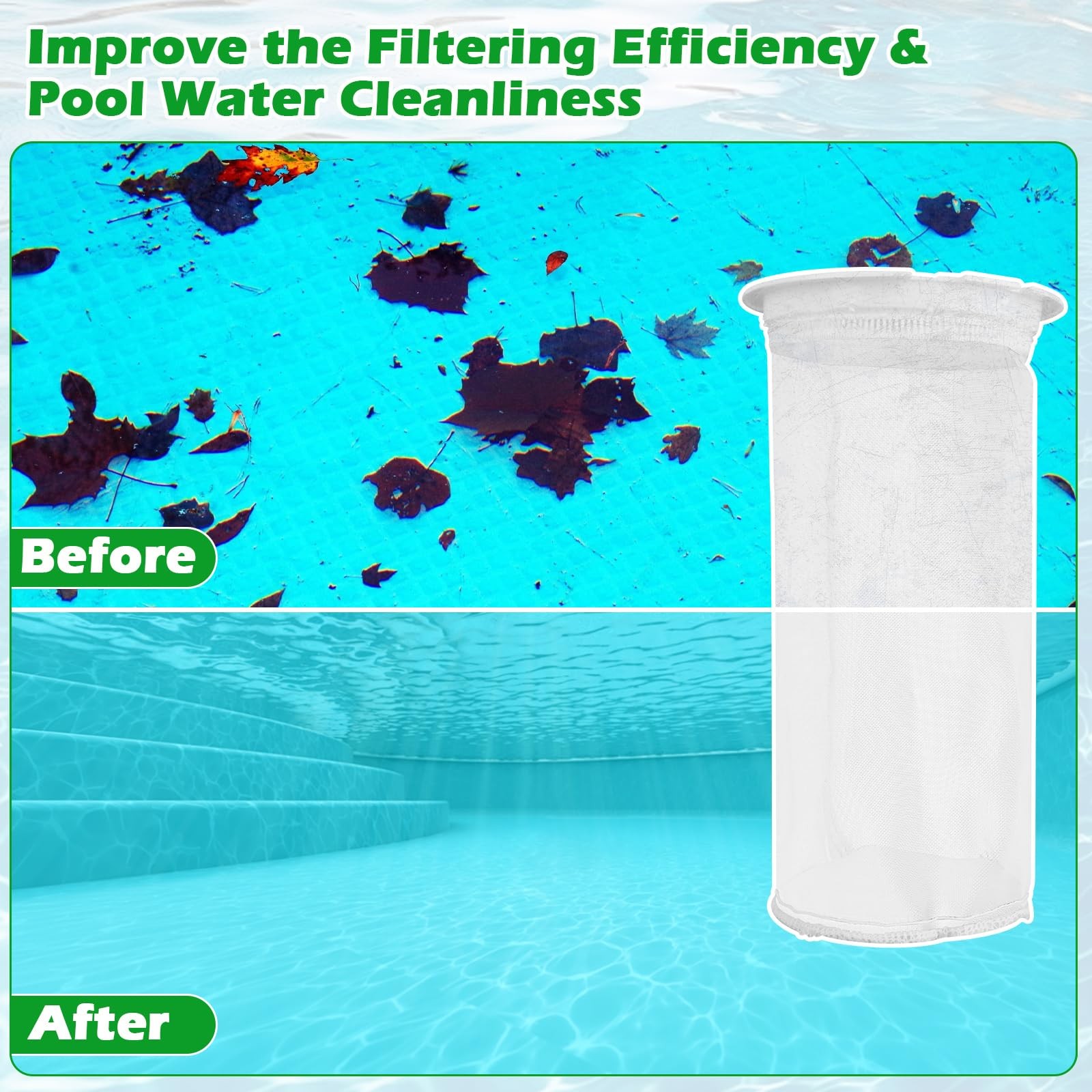 Fine Mesh Bag 004152451700 Replacement for Paramount Pool Skimmer Basket Scre…