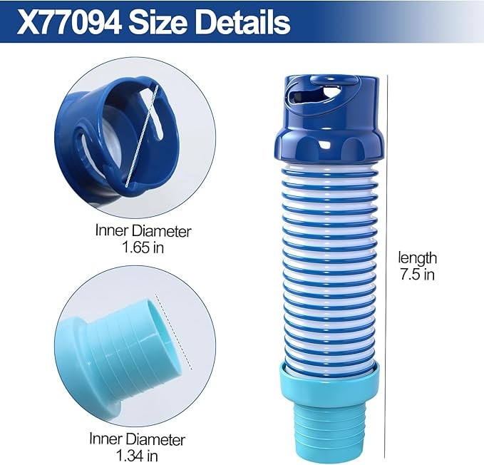 2 Pack X77094 Pool Vacuum Hose Adapter for Zodiac MX6 MX8 Baracuda X7 Quattro