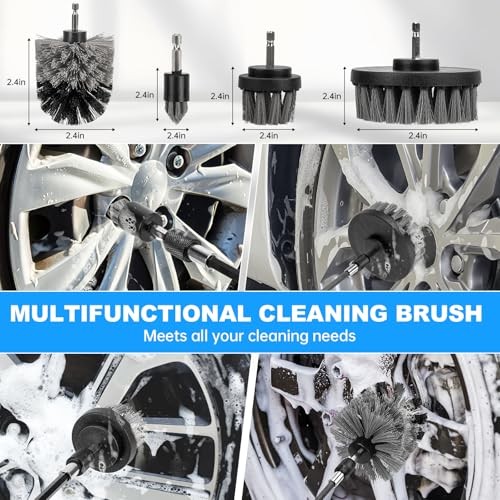 Car Detailing Kit, Car Detailing Brush Set, Car Cleaning Drill Brush Kit 27PCS