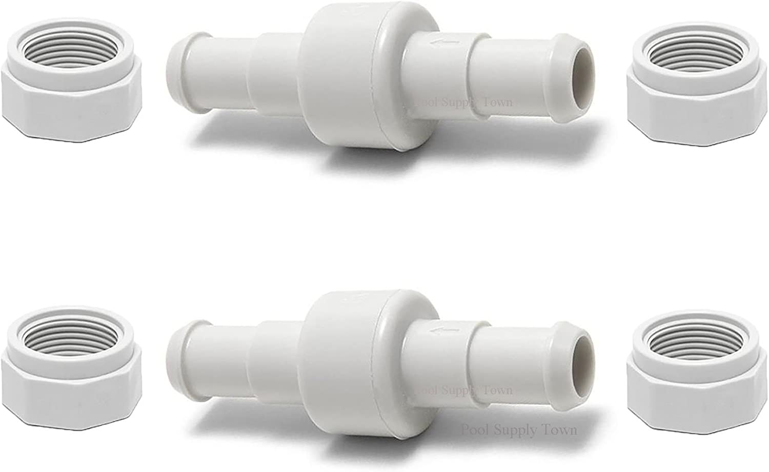 280, 380, 180 Pool Cleaner Hose Swivel D20 and Hose Nut D15 Combo Kit Replacemen