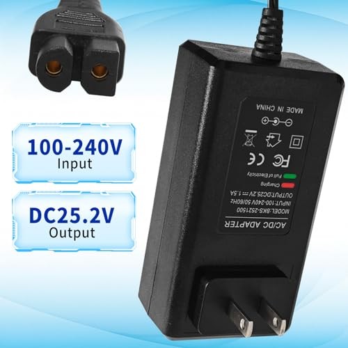 for Wybot Cordless Pool Vacuum Plug 25.2V Quick Charger Compatible with Wybot