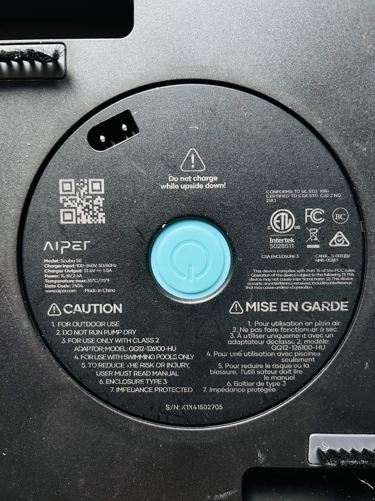 Aiper Scuba SE Cordless Pool Vacuum Robotic Cleaner for Flat Above Ground Pools
