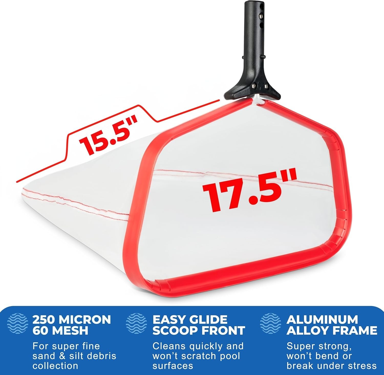 ProTuff 17&Prime; Silt Net Pool Skimmer – 2 Year Unconditional Free Replacement