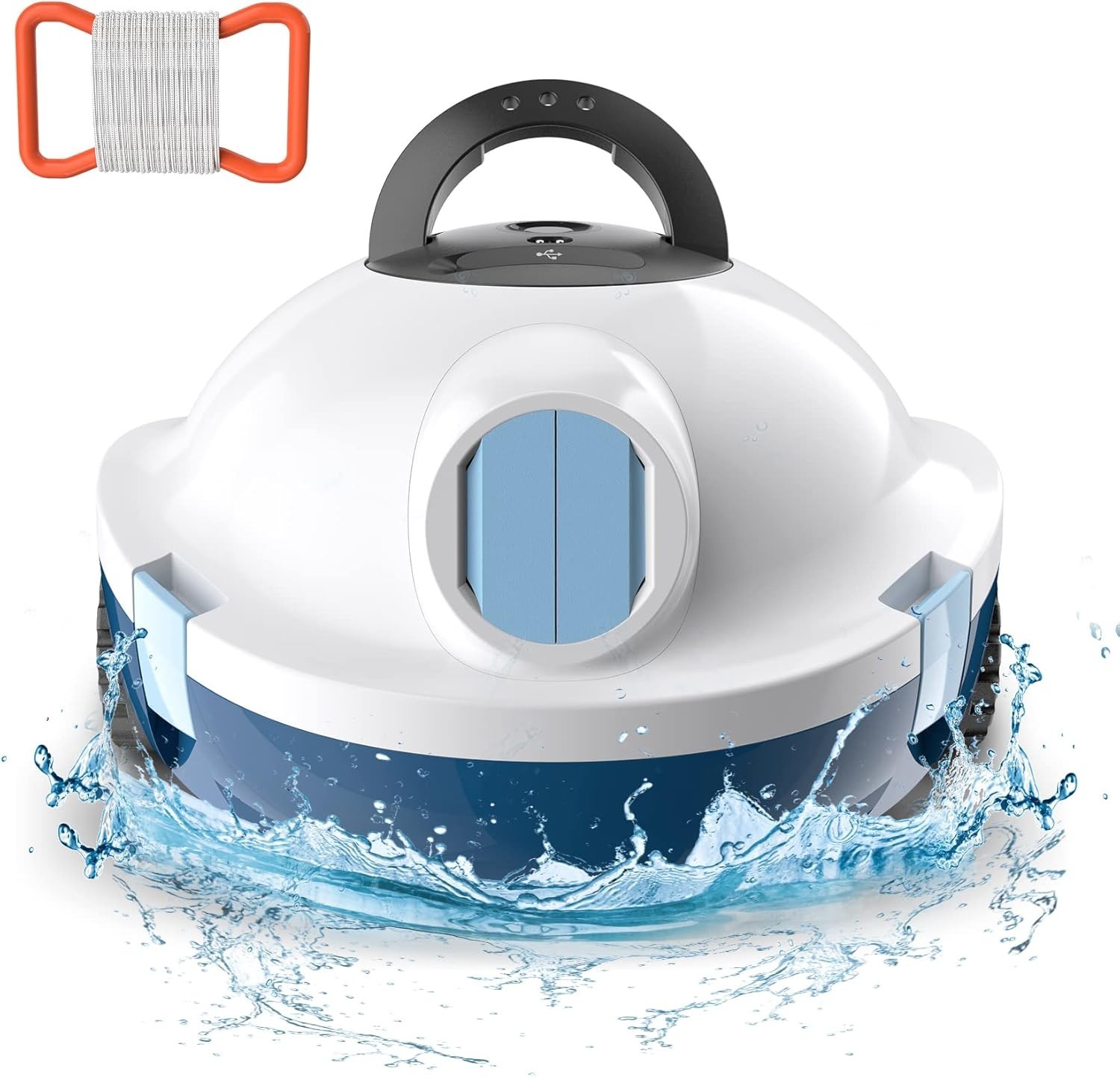 Cordless Robotic Pool Cleaner – 120 Mins Runtime & Powerful Suction for Easy …