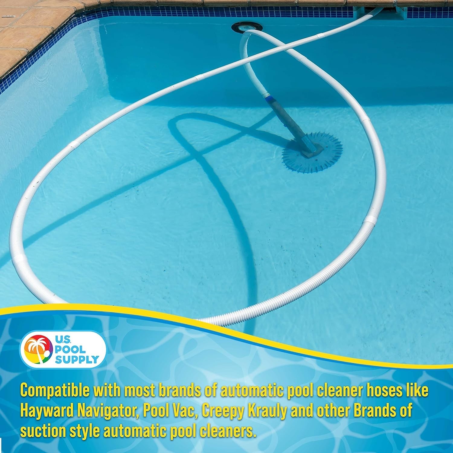 Complete Pool Vacuum Hose Set, 40 Inch Sections Designed for Most Cleaner Brands
