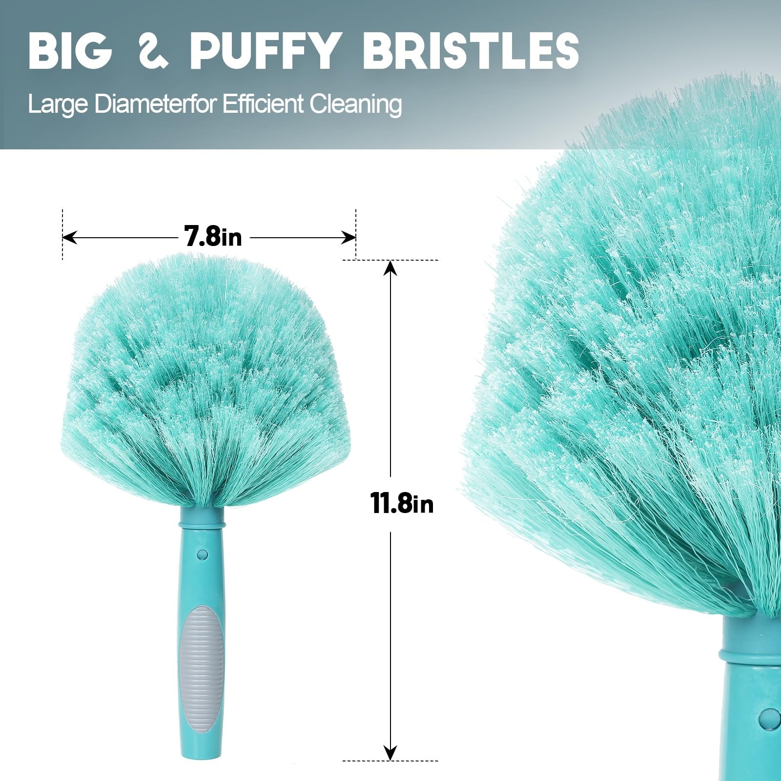 TelesPro 20 Feet High Reach Cobweb Duster with 5-12Ft 12 FT, Lake Blue
