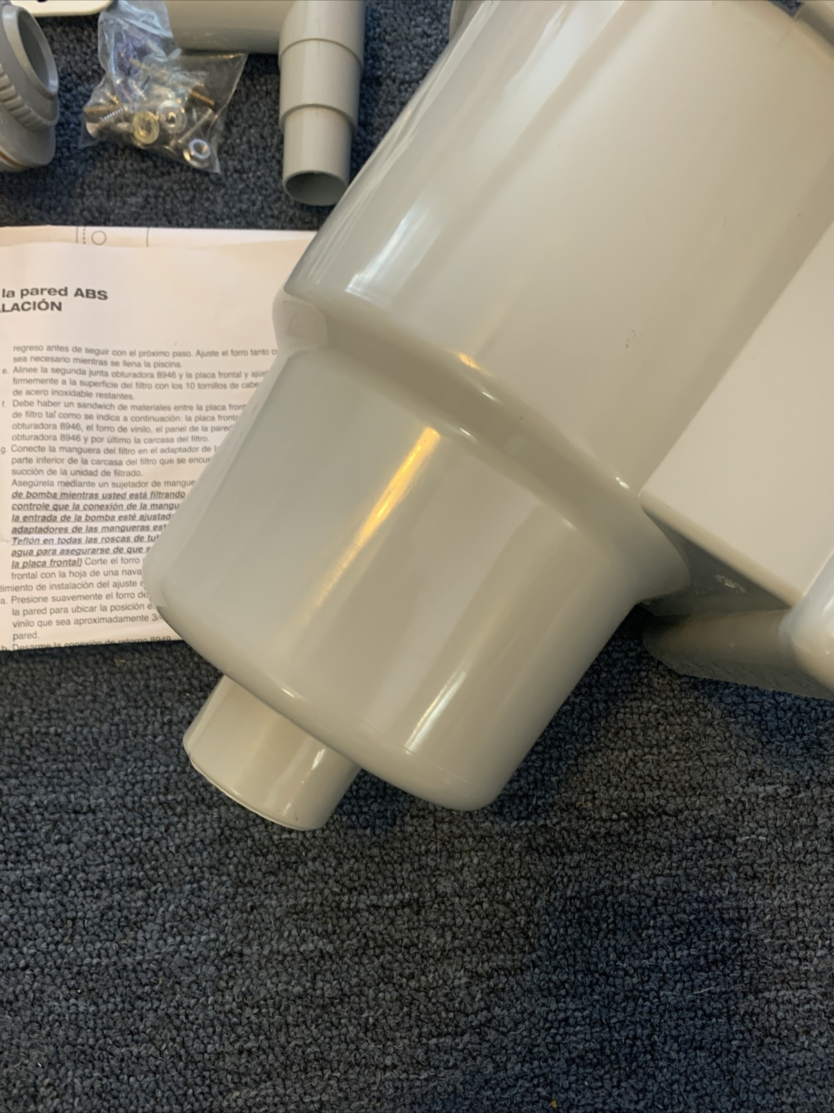 OPEN BOX – HydroTools Swimline 8940 Above Ground Pool Skimmer- Missing Vac Plate